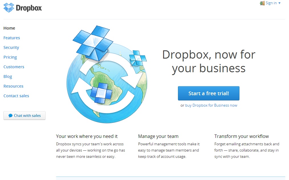 Dropbox二次CTA